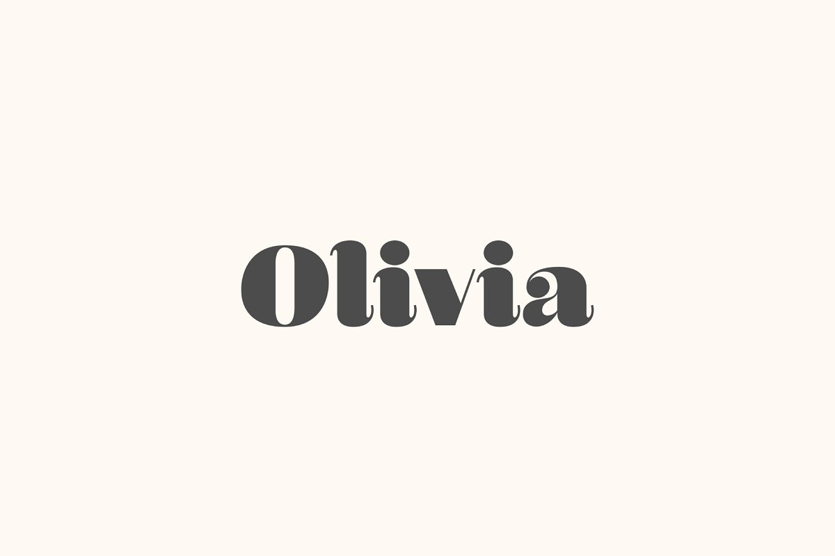 Example font Olivia #1